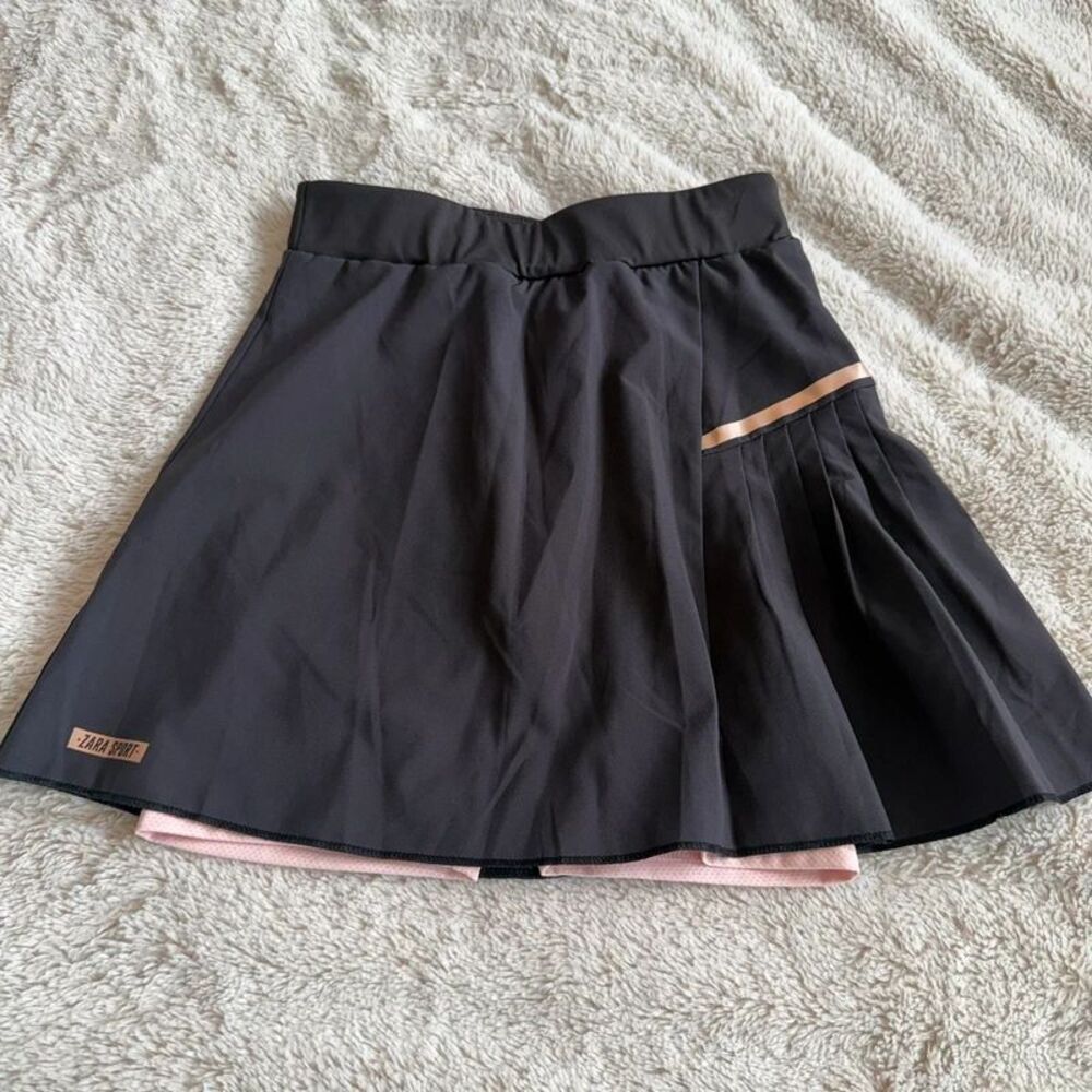 Zara Girls Tennis Skort Black & Pink Size 9-10